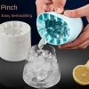 Ice Bucket Cup Mold Ice Cubes Tray Food Grade Quickly Freeze Silicone Ice Maker Creative Design Ice Bucket Whiskey Beer Maker - Blue