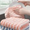 3/5pcs Coral Fleece Dish Cloth - 3pcs, 9.8*9.8in