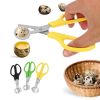 HILIFE Multifunction Cigar Cutters Quail Egg Shell Scissors Rust Resistant Stainless Steel Blade Kitchen Tools Durable - Yellow