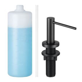 Soap Dispenser for Kitchen Sink, Stainless Steel Built in Sink Soap Dispenser with 17OZ Refillable Bottle