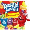 Kool Aid Jammers Variety Pack with Tropical Punch, Grape & Cherry Kids Drink, 30 Count Box, 6 fl oz Pouches 180 - Kool-Aid