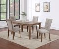 Riverdale - 5 Piece Dining Set - Light Brown - as Pic