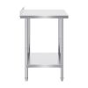 24 x 24 x 36 Inch Stainless Steel Work Table, Commercial Food Prep Worktable Heavy Duty Prep Worktable