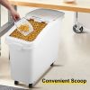 Rice Storage Container, 27Gallon/100L Capacity Large Dog Food Dispenser Bin, Kitchen Ingredient Grain Cereal Flour Bin