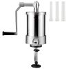 Sausage Stuffer, 2.5LBS/1.5L Capacity, 304 Stainless Steel Vertical Sausage Stuffer, Sausage Filling Machine with 3 Stuffing Tubes