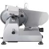 240W Commercial Meat Slicer, Electric Deli Food Slicer, 10" Carbon Steel Blade Electric Food Slicer, 350-400RPM Meat Slicer