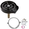 Glass Rinser, 10 Powerful Spraying Jets 360Â° Rotating Cup Rinser for Sink, 304 Stainless Steel Faucet Cup Washer with ABS Cup Holder for Baby Bottle