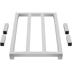 Aluminum Dunnage Rack, 36' x 20' Commercial Food Floor Rack, 8' Off the Floor, 1800 lbs Capacity All-Welded Aluminum Storage Rack