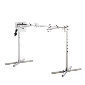 Electric BBQ Rotisserie Grill Kit, 46 Inch 90 lbs Capacity, Automatic 42W Motor Height Adjustable Universal Roaster Stand