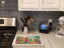 NEW Roses in Watercolor Glass Cutting Board Decorative Tempered Glass Kitchen Cutting and Serving Board Large Size Chopping Board