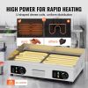 Commercial Electric Griddle, 2800W Countertop Half-Flat Top Grill, 122-572 F Adjustable Temp