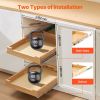 Pull Out Cabinet Organizer, 17"W x 21"D Cabinet Drawer, Soft Close Slide out Shelf, Heavy-Duty Sliding Wood Drawer