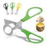 HILIFE Multifunction Cigar Cutters Quail Egg Shell Scissors Rust Resistant Stainless Steel Blade Kitchen Tools Durable - Yellow