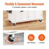 Kitchen Island Cart with Solid Wood Top, 35.4" Width Mobile Carts with Storage Cabinet, Rolling Kitchen Table with Spice Rack, Towel Rack, and Drawer