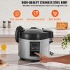 Commercial Rice Cooker, 60-Cup Rice Cooker, 13.74 Qt / 13 Liter Large Rice Cooker and Warmer with Nonstick Inner Pot