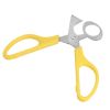 HILIFE Multifunction Cigar Cutters Quail Egg Shell Scissors Rust Resistant Stainless Steel Blade Kitchen Tools Durable - Yellow