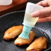 Silicone Flat-bottomed Barbecue Oil Bottle Brush BBQ Brushes - Green