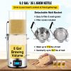 Electric Brewing System, 9.2 Gal/35 L Brewing Pot, All-in-One Home Beer Brewer with Pump, Mash Boil Device with Panel