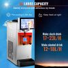 Commercial Slushy Machine, 8L / 2.1 Gal Single Bowl, Cool and Freeze Modes, 1050W Stainless Steel Margarita Smoothie Frozen Drink Maker