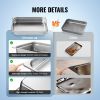 Hotel Pan, Full Size Anti-Jam Steam Pan, 0.8mm Thick Stainless Steel Restaurant Steam Table Pan, 4-Inch Deep Commercial Table Pan
