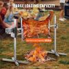 Electric BBQ Rotisserie Grill Kit, 46 Inch 132 lbs Capacity, Automatic 52W Motor Height Adjustable Universal Roaster Stand