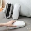 2pcs Dust Collector Duster Multi Purpose Plastic Cleaning Brush Nail Soft Bed De-Hairing Brush Static Without USB Or Battery - White+Gray, 2pcs
