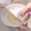 5/10pcs; Double Side Dishwashing Sponge Pan Pot Dish Wash Sponges Household Cleaning Tools Kitchen Tableware Dish Washing Brush - 10Pcs Yellow