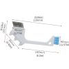 1pc Bathroom Brush; Tile Corner Crevice Brush; Multifunctional Cleaning Brush; Floor Drain Brush 9.06"x4.13" - White