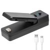 1pc 2 In 1 USB Chargable Mini Bag Sealer Heat Sealers With Cutter Knife Rechargeable Portable Sealer For Plastic Bag Food Storage - Pink
