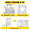 Ice Shaver Machine Electric, Snow Cone Machine Commercial 265 LBS/H, Shaved Ice Machine with Ice Hopper & Lid