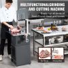 Commercial Electric Meat Bandsaw, 850W Stainless Steel Vertical Bone Sawing Machine, 19.1"x15" Workbench, 7.09 Inch Cutting Thickness