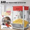 VEVOR Popcorn Popper Machine 12 Oz Countertop Popcorn Maker 1440W 80 Cups Red - Default
