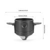 1 Pc Portable Foldable Coffee Filter Stainless Steel Easy Clean Reusable Coffee Funnel Paperless Pour Over Holder Coffee Dripper - White
