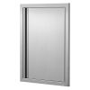 BBQ Access Door, 17W x 24H Inch Single Outdoor Kitchen Door, Stainless Steel Flush Mount Door, Wall Vertical Door with Recessed Handle, for BBQ Island