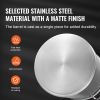 Stainless Steel Stockpot, 42 Quart Large Cooking Pots, Cookware Sauce Pot with Basket, Lid, and Handle, Heavy Duty Commercial Grade Stock Pot