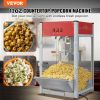 VEVOR Popcorn Popper Machine 12 Oz Countertop Popcorn Maker 1440W 80 Cups Red - Default