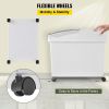 Rice Storage Container, 10.5Gallon/40L x3 Capacity Large Dog Food Dispenser Bin, Kitchen Ingredient Grain Cereal Flour Bin