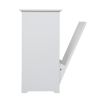 Trash Can Cabinet with Adjustable Tilted Angles;  Kitchen Garbage Bin Holder for Kitchen;  Living Room and Balcony;  White - white