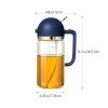 1pc 2-in-1 Oil Bottle Spray And Automatically Open Pour Olive Oil Gravy Boats Grill Sprayer Leak-proof Nozzle BBQ Kitchen Accessories - Yellow