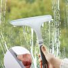 1pc Glass Scraper; Glass Mirror Vanity Wiper; Professional Glass Cleaning Tool - Grey+white
