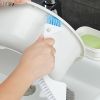 1pc Bathroom Brush; Tile Corner Crevice Brush; Multifunctional Cleaning Brush; Floor Drain Brush 9.06"x4.13" - White