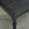 Leviton Urban Style Wood Dark Wash Turned-Leg Dining Set: Table and 4 Chairs, Blue - as Pic