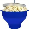 1pc Collapsible Silicone Microwave Popcorn Popper - Quick and Easy Way to Make Delicious Popcorn at Home - Purple