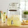 Better Homes & Gardens Clear 2 Gallon Glass Beverage Dispenser with Glass Clamp Lid - Better Homes & Gardens