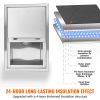 Drop in Ice Chest, 18"L x 12"W x 14.5"H Stainless Steel Ice Cooler, Commercial Ice Bin with Sliding Cover, 40.9 qt Outdoor Kitchen Ice Bar