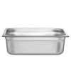 8 Pack Hotel Pans, 1/2 Size Anti-Jam Steam Pan with Lid, 0.8mm Thick Stainless Steel Steam Table Pan, 4-Inch Deep Commercial Table Pan