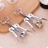 Wine Opener Stainless Steel Red Wine Opener Wing Type Metal Sommeliers Corkscrew Bottle Openers Corkscrews Wine Cork Remover - 1pcs