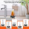 Glass Rinser, 10 Powerful Spraying Jets 360Â° Rotating Cup Rinser for Sink, 304 Stainless Steel Faucet Cup Washer with ABS Cup Holder for Baby Bottle