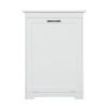 Trash Can Cabinet with Adjustable Tilted Angles;  Kitchen Garbage Bin Holder for Kitchen;  Living Room and Balcony;  White - white