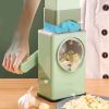 1pc Multifunctional Vegetable Cutter; Hand-cranked Potato Slicer; Lemon Grater; Drum Vegetable Grater With Handle - Green